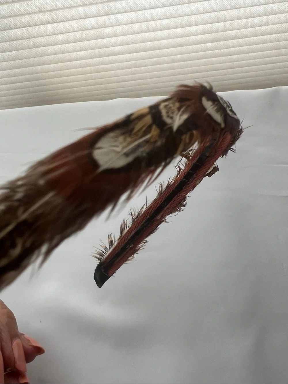 Feather Embellished Headband in Brown and Black Women’s Hair Accessory set of 2